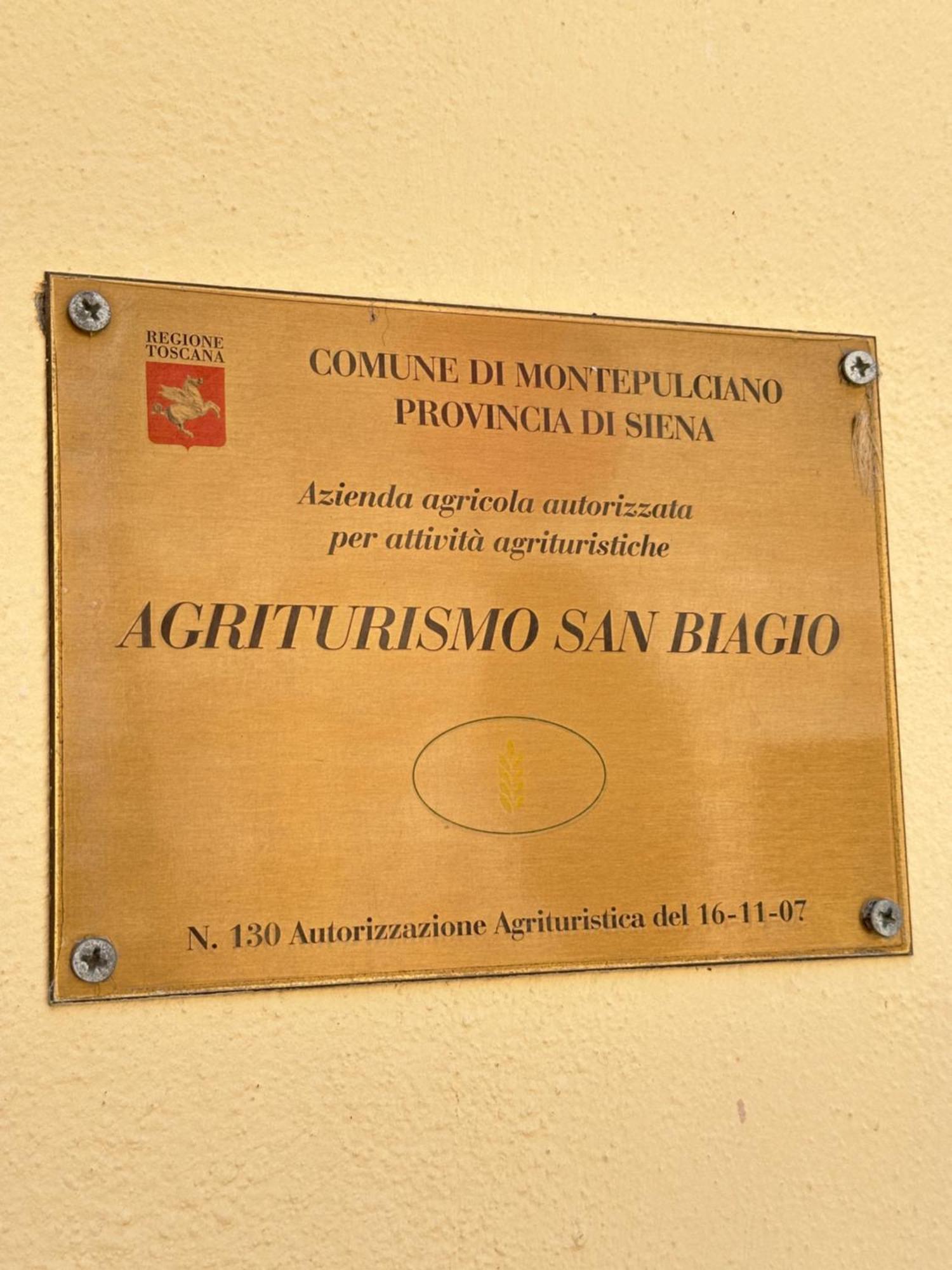 Agriturismo San Biagio Montepulciano Stazione Buitenkant foto